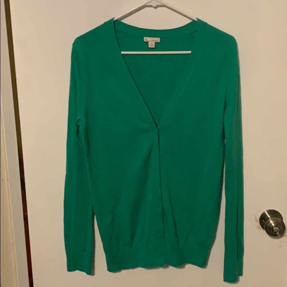 Green gap cardigan